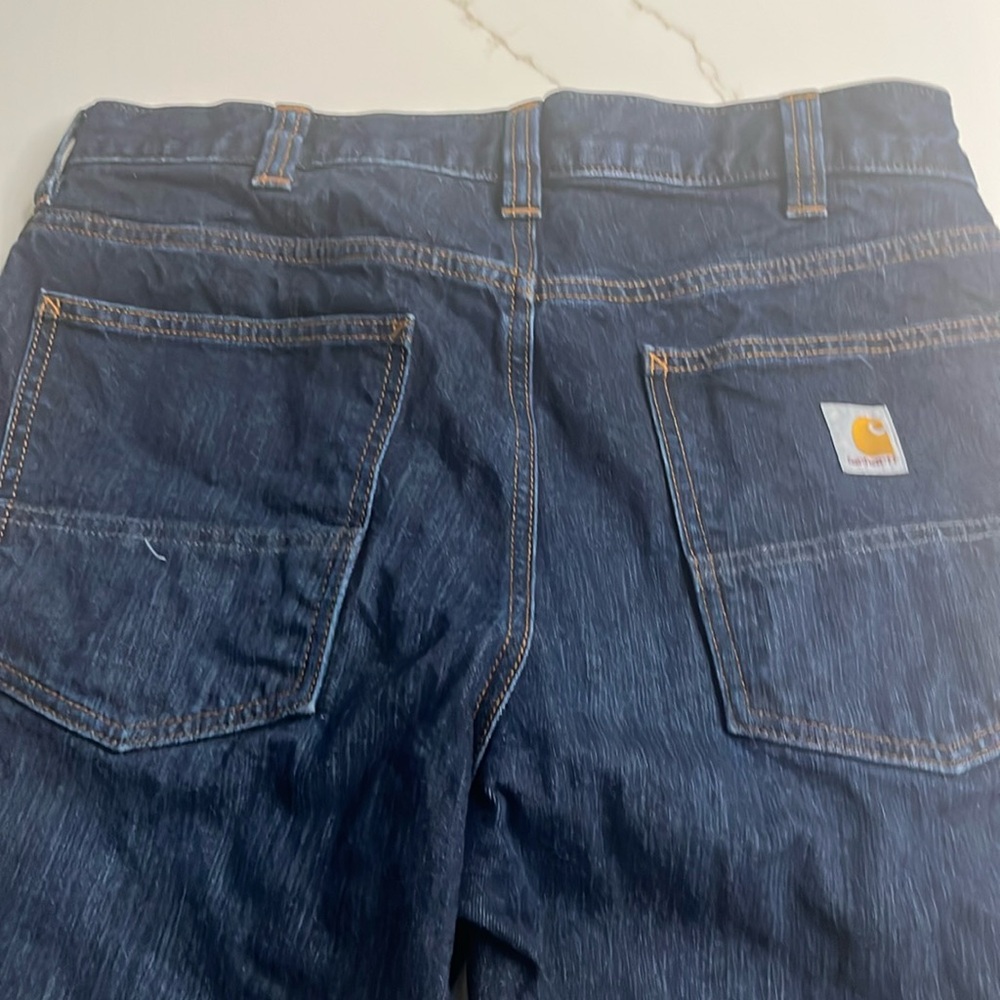 Relaxed fit dark denim carhartt